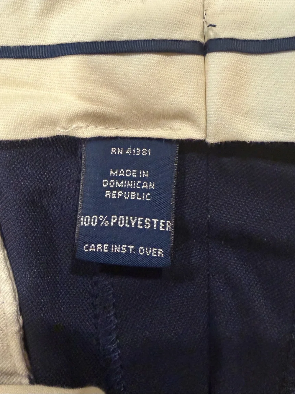 Polo Ralph Lauren Men's Siena Herringbone Navy Cotton Pleated Pants Sz 32